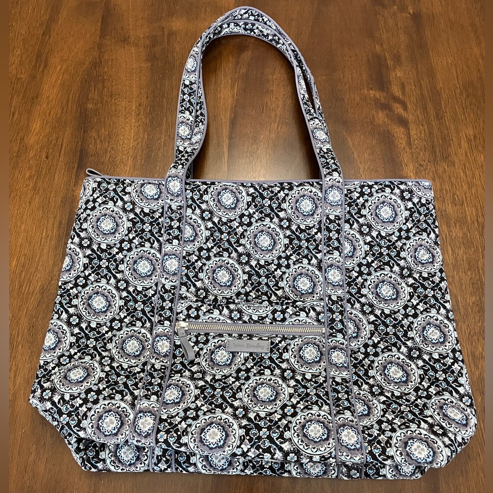 Vera Bradley Charcoal Medallion Tote Bag